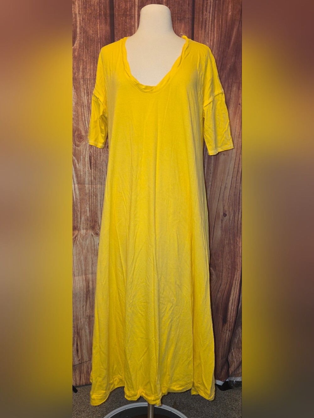 Free People Beach Carter Dress Size M Gold - Picture 2 of 9